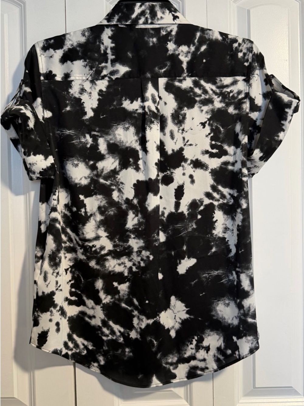 Karl Lagerfeld Black & White Tie-Dye Shirt - Picture 9 of 9